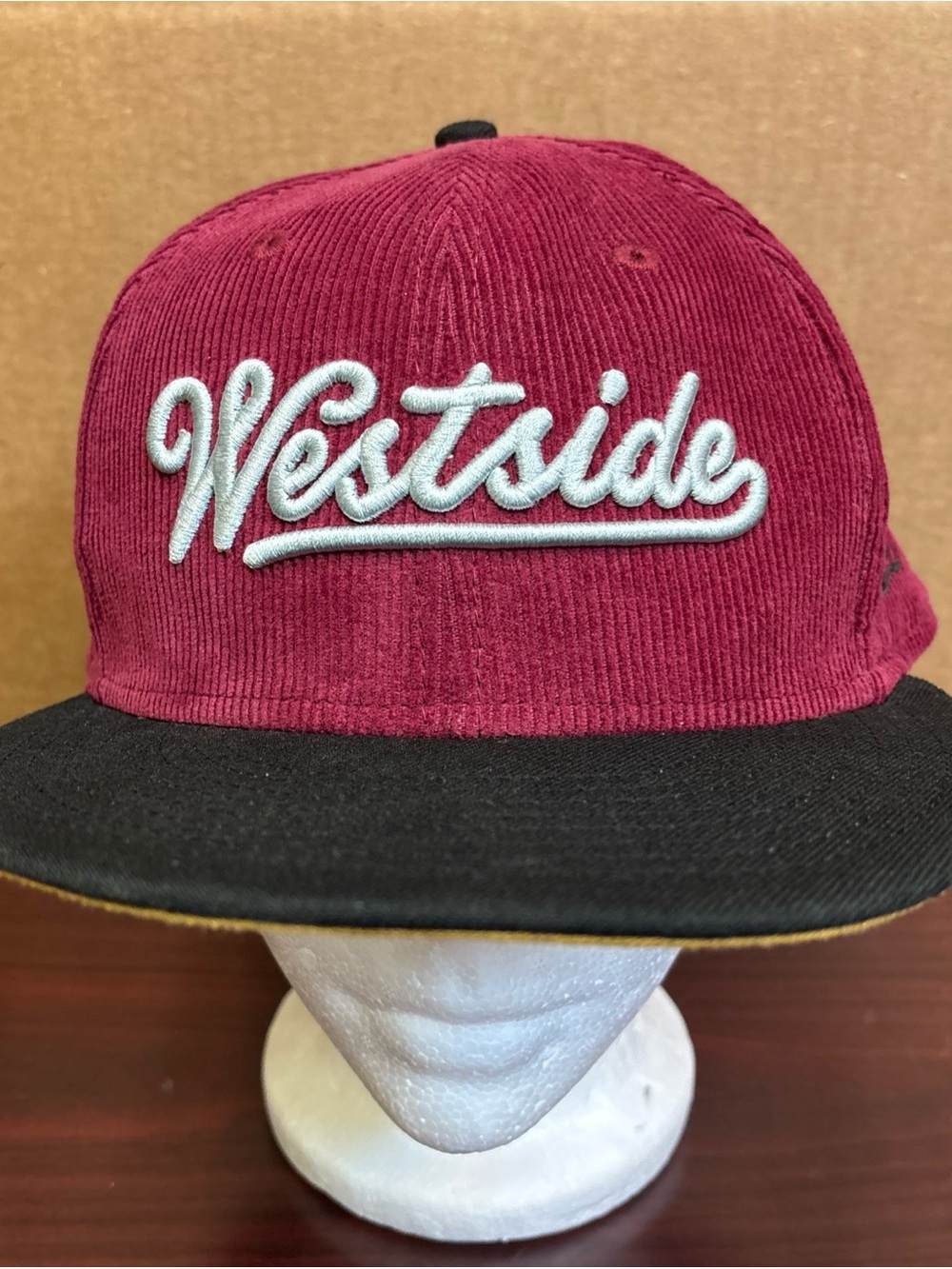 Westside Love Corduroy Script New Era 59FIFTY Fitted Size 7 5/8 Hat Cap